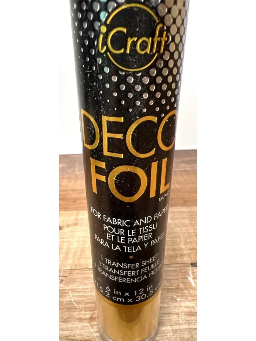 iCraft Deco Foil Transfer Sheet Gold 6